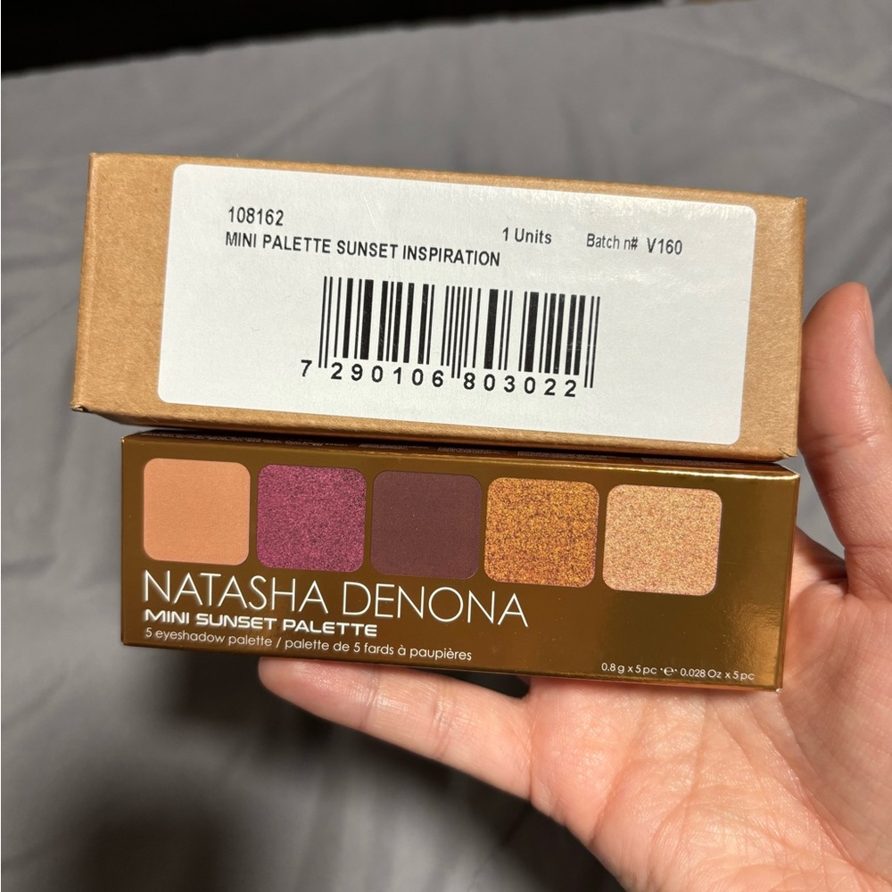 Natasha Denona Mini Sunset Palette - Bold Purple and Gold Tones